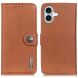 Чохол-книжка KHAZNEH Wallet Cover для Apple iPhone 17 - Brown (387208Z). Фото 1 з 8