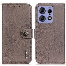 Чехол-книжка KHAZNEH Wallet Cover для Motorola Edge 50 Pro - Khaki: фото 1 из 8