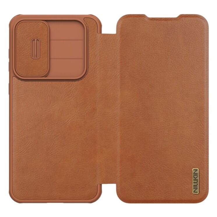 Чехол-книжка NILLKIN Qin Pro для Samsung Galaxy A56 (A566) - Brown: фото 3 из 12