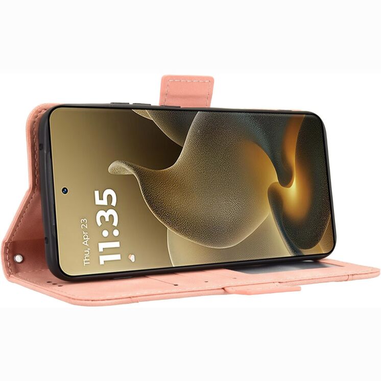 Чохол-книжка з кишеньками Deexe Wallet Stand для Motorola Edge 70 Pro - Pink (412003P) Чохол-книжка з кишеньками Deexe Wallet Stand для Motorola Edge 70 Pro - Pink: фото 6 з 15