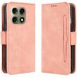 Чехол-книжка с карманами Deexe Wallet Stand для Motorola Edge 70 Pro - Pink (412003P)