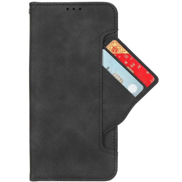 Чохол-книжка з кишеньками Deexe Wallet Stand для OPPO A6s / A6 - Black: фото 2 з 15