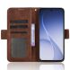 Чехол-книжка с карманами Deexe Wallet Stand для OPPO Reno 15 - Brown (405701Z). Фото 3 из 7