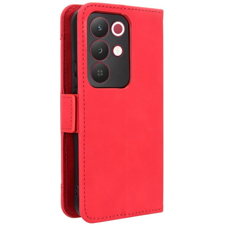 Чехол-книжка с карманами Deexe Wallet Stand для Realme C85 - Red: фото 7 из 15