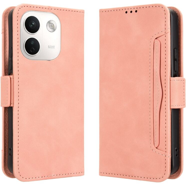 Чохол-книжка з кишеньками Deexe Wallet Stand для Xiaomi Redmi Note 17 Pro Plus - Pink (430602P) Чохол-книжка з кишеньками Deexe Wallet Stand для Xiaomi Redmi Note 17 Pro Plus - Pink: фото 1 з 8