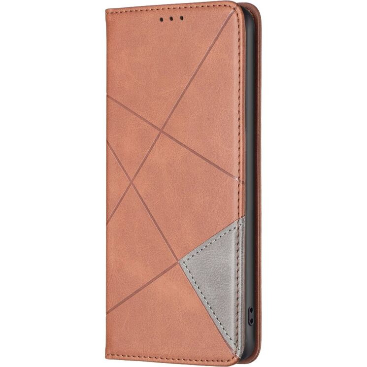 Чехол-книжка с карманами UniCase Geometric Pattern для Xiaomi 17T Pro - Brown (422363Z) Чехол-книжка с карманами UniCase Geometric Pattern для Xiaomi 17T Pro - Brown: фото 2 из 11