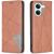 Чехол-книжка с карманами UniCase Geometric Pattern для Xiaomi Poco X8 Pro - Brown: фото 1 из 11