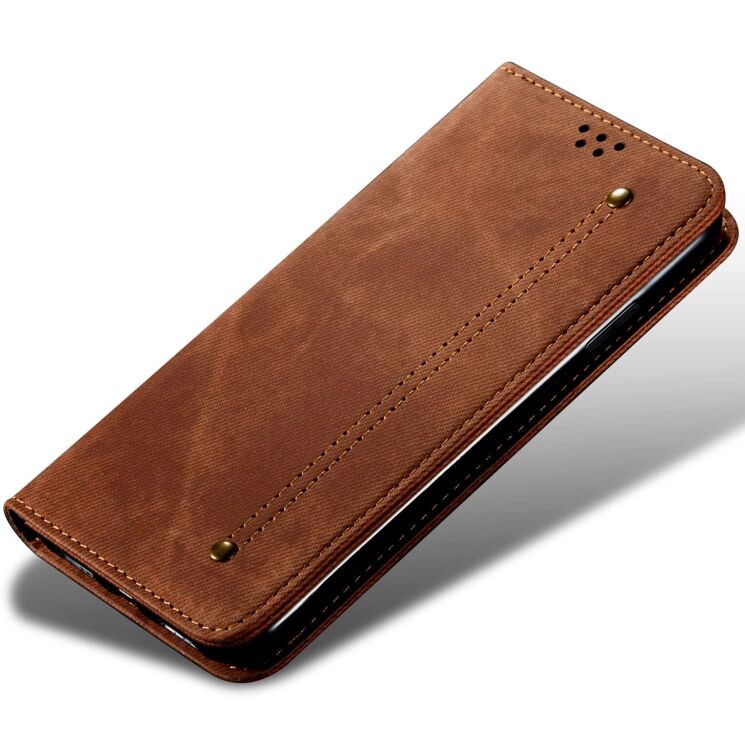 Чохол-книжка з кишеньками UniCase Jeans Wallet для Samsung Galaxy A57 (A576) - Coffee: фото 4 з 7