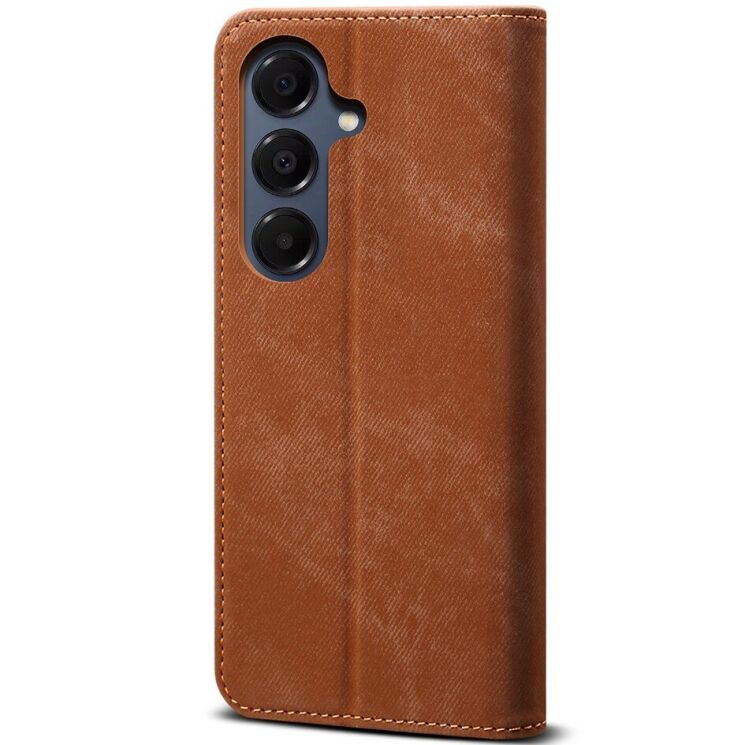 Чохол-книжка з кишеньками UniCase Jeans Wallet для Samsung Galaxy A57 (A576) - Coffee: фото 6 з 7