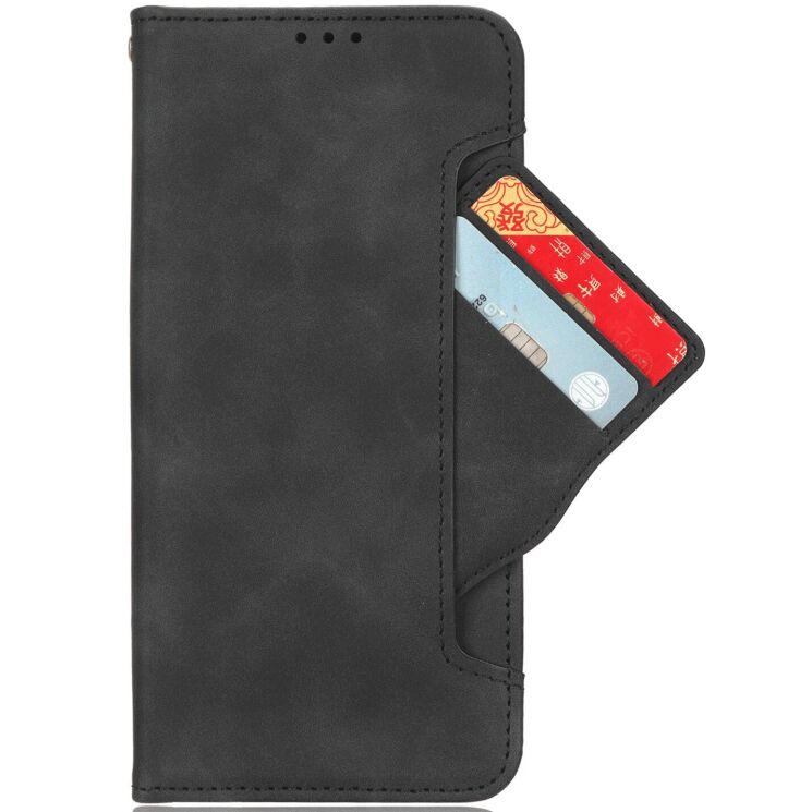 Чохол-книжка з кишеньками Deexe Wallet Stand для Infinix Hot 70 Pro - Black (331102B) Чохол-книжка з кишеньками Deexe Wallet Stand для Infinix Hot 70 Pro - Black: фото 3 з 15