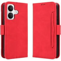 Чехол-книжка с кармашками Deexe Wallet Stand для Xiaomi Poco X8 - Red: фото 1 из 15