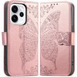 Чехол-книжка с рисунком UniCase Butterfly Pattern для OPPO Reno 15 F/FS - Rose Gold: фото 1 из 8