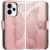Чехол-книжка с рисунком UniCase Butterfly Pattern для OPPO Reno 15 F/FS - Rose Gold: фото 1 из 8