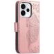 Чехол-книжка с рисунком UniCase Butterfly Pattern для OPPO Reno 15 F/FS - Rose Gold (405840RG). Фото 7 из 8