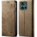 Чехол-книжка UniCase Jeans Wallet для Motorola Edge 50 - Khaki (361600K). Фото 1 из 6