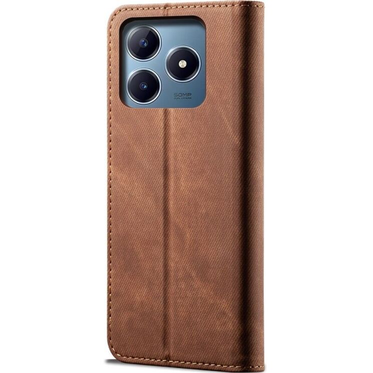 Чехол-книжка UniCase Jeans Wallet для Realme C63 / C61 / Note 60x - Coffee: фото 6 из 6