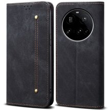 Чехол-книжка UniCase Jeans Wallet для Xiaomi 15 Ultra - Black: фото 1 из 6