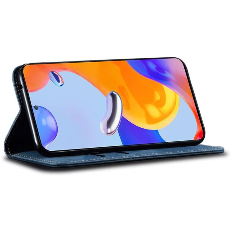 Чехол-книжка UniCase Jeans Wallet для Xiaomi Redmi Note 14 5G - Blue: фото 3 из 9