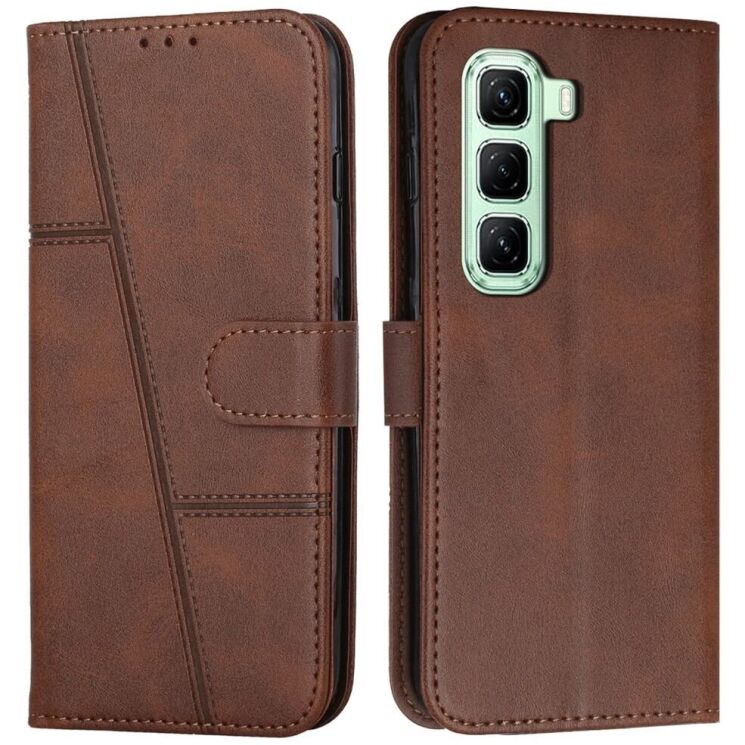 Чохол-книжка UniCase Jet Cover для Infinix Hot 50 - Brown: фото 1 з 10