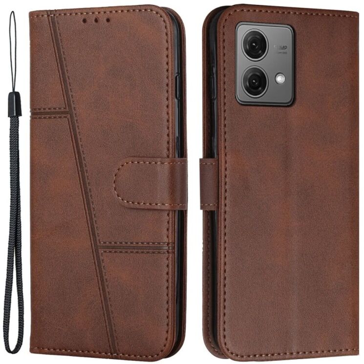 Чохол-книжка UniCase Jet Cover для Motorola Moto G84 - Brown: фото 1 з 10
