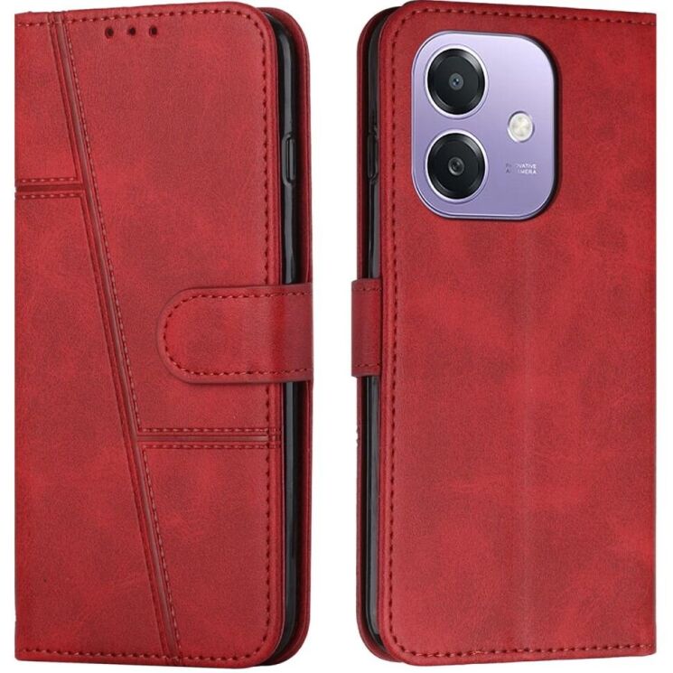 Чехол-книжка UniCase Jet Cover для OPPO A3x / A3 / A40m - Red: фото 1 из 10