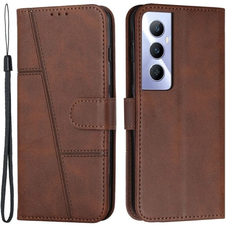Чохол-книжка UniCase Jet Cover для Realme C65 - Brown: фото 1 з 10