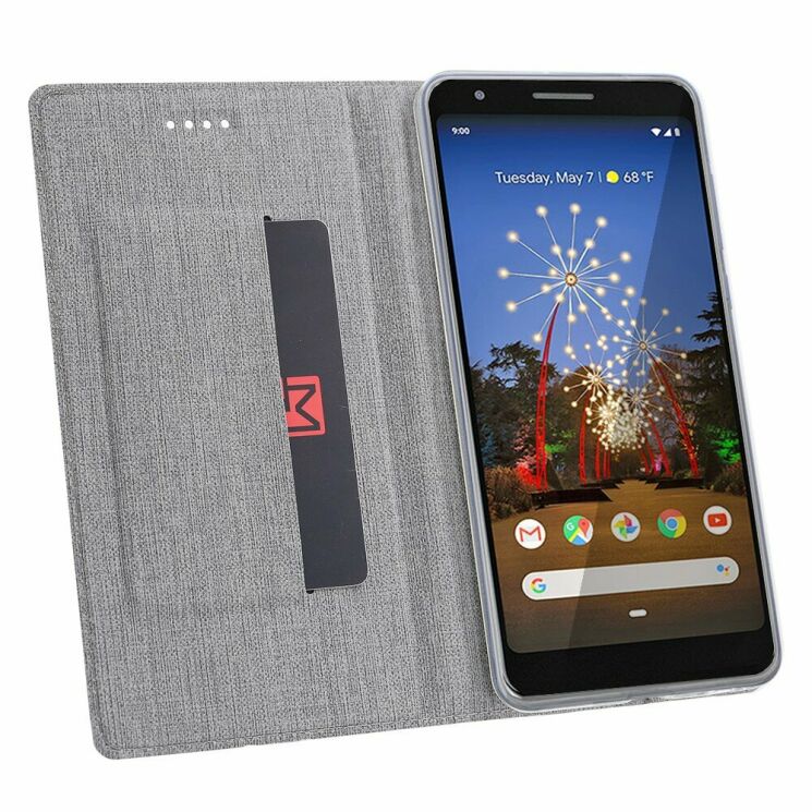 Чехол-книжка VILI DMX Style для Google Pixel 3a XL - Grey: фото 6 из 18