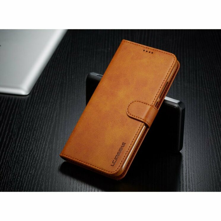 Чехол LC.IMEEKE Wallet Case для Xiaomi Redmi Note 7 / Note 7 Pro - Coffee: фото 4 из 5