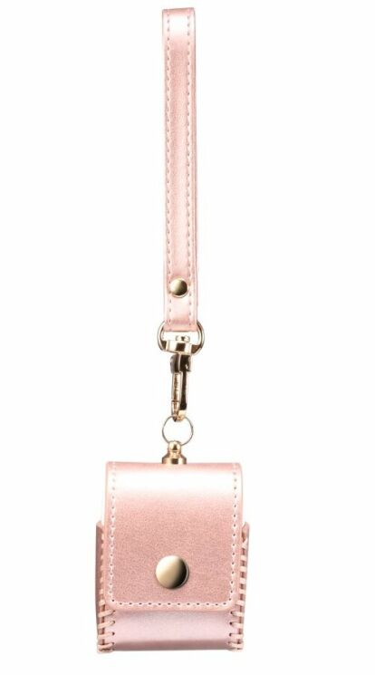 Чехол PEELCAS Leather Protective Case для Apple AirPods 1 / 2 / AirPods - Pink: фото 7 из 8