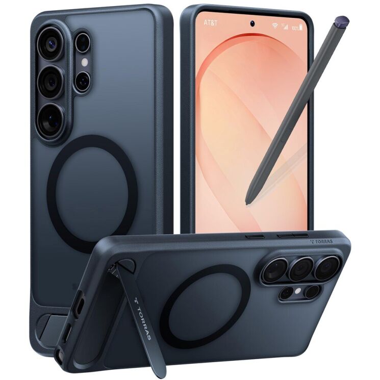 Чехол с подставкою TORRAS Ostand L1 (with MagSafe) для Samsung Galaxy S26 Ultra - Black (404404B) Чехол с подставкою TORRAS Ostand L1 (with MagSafe) для Samsung Galaxy S26 Ultra - Black: фото 1 из 8