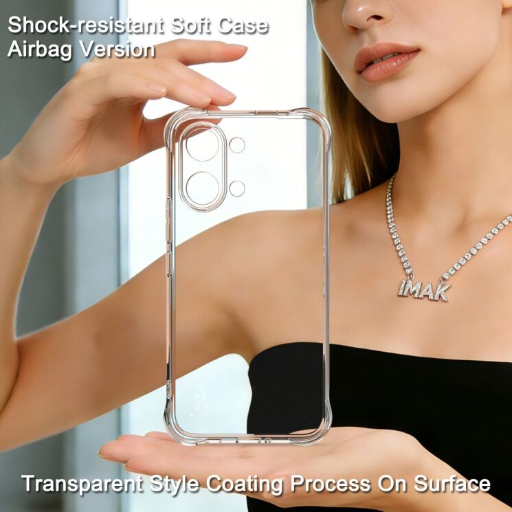 Чохол з посиленими кутами IMAK Airbag MAX Case для Xiaomi Poco X8 Pro Max - Transparent (408902T) Чохол з посиленими кутами IMAK Airbag MAX Case для Xiaomi Poco X8 Pro Max - Transparent: фото 3 з 9