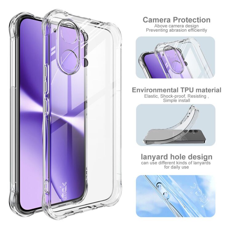 Чохол з посиленими кутами IMAK Airbag MAX Case для Xiaomi Poco X8 Pro Max - Transparent (408902T) Чохол з посиленими кутами IMAK Airbag MAX Case для Xiaomi Poco X8 Pro Max - Transparent: фото 7 з 9
