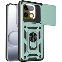 Чохол із захистом камери Deexe Armor Shield для Realme 16 Pro Plus - Green: фото 1 з 9