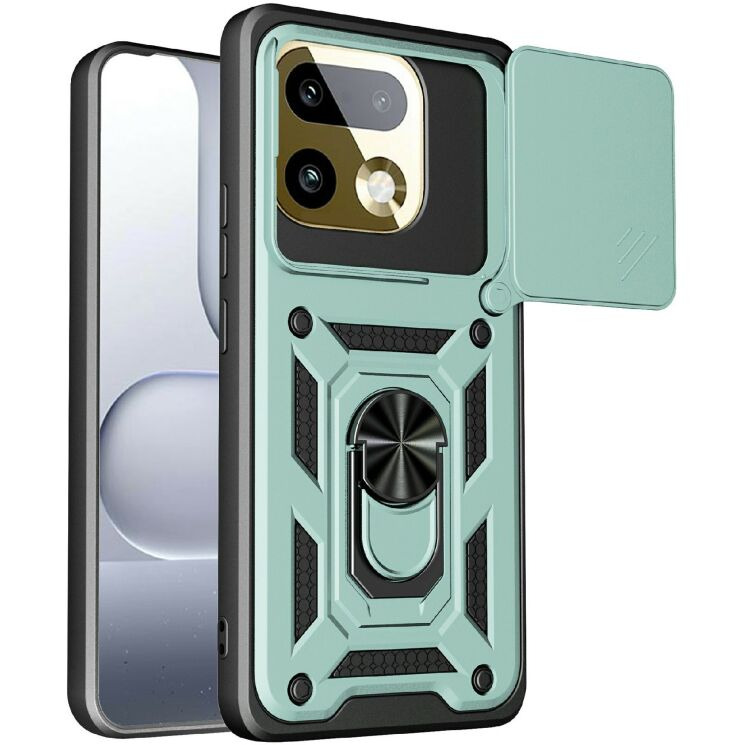 Чохол із захистом камери Deexe Armor Shield для Realme 16 Pro Plus - Green (428510G) Чохол із захистом камери Deexe Armor Shield для Realme 16 Pro Plus - Green: фото 1 з 9