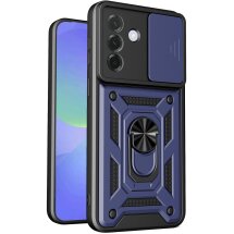 Чехол с защитой камеры Deexe Armor Shield для Samsung Galaxy A37 (A376) - Blue: фото 1 из 10