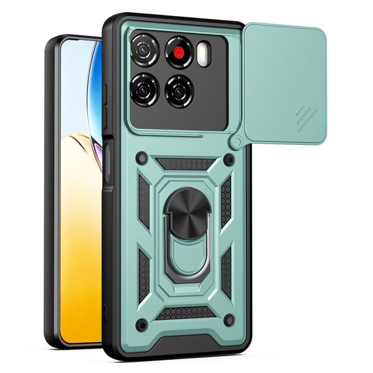 Чохол із захистом камери Deexe Armor Shield для ZTE Blade A56 - Green (391119G) Чохол із захистом камери Deexe Armor Shield для ZTE Blade A56 - Green: фото 1 з 10