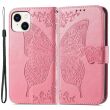 Чехол UniCase Butterfly Pattern для Apple iPhone 15 - Pink (329559P)