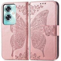 Чехол UniCase Butterfly Pattern для OnePlus Nord N30 SE - Rose Gold: фото 1 из 8