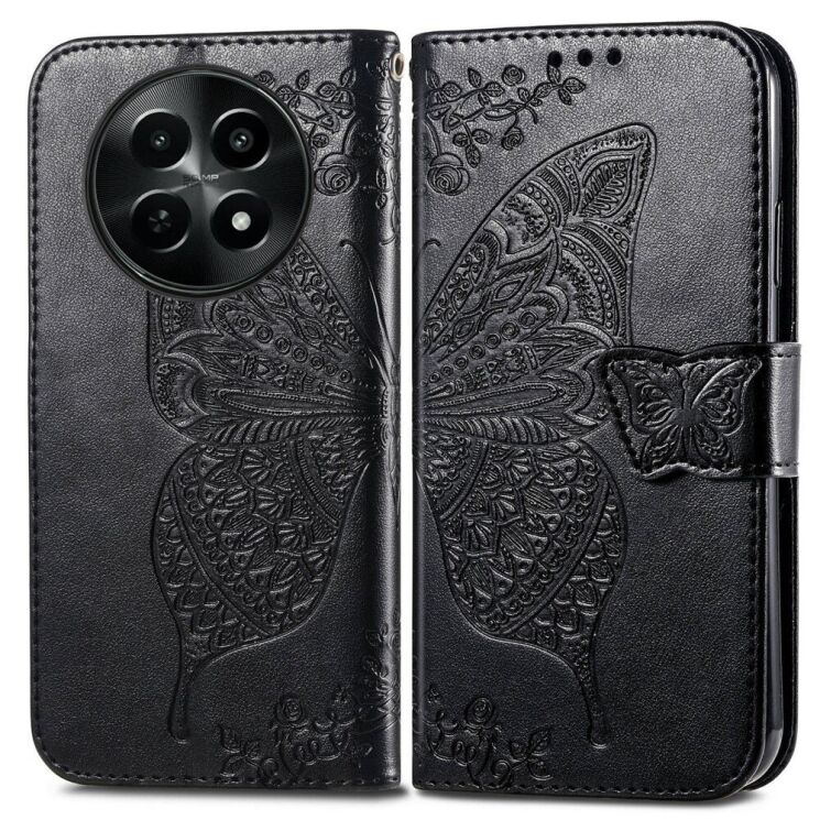 Чехол UniCase Butterfly Pattern для Realme 12 5G - Black: фото 1 из 8