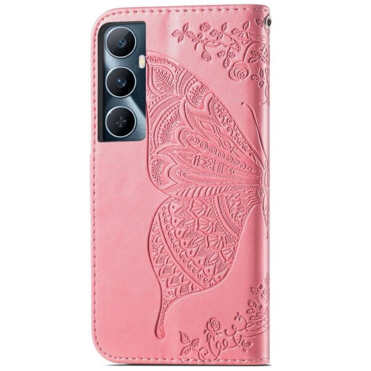 Чехол UniCase Butterfly Pattern для Realme C65 - Pink: фото 5 из 8