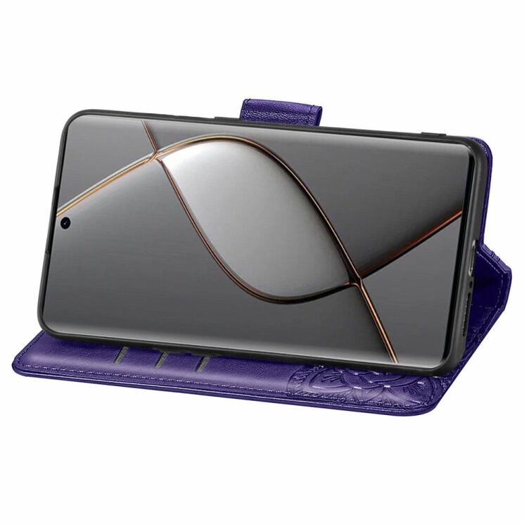 Чехол UniCase Butterfly Pattern для TECNO Spark 20 Pro+ - Dark Purple: фото 3 из 8