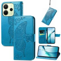 Чехол UniCase Butterfly Pattern для Xiaomi Redmi Note 14 4G - Blue: фото 1 из 11