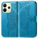 Чехол UniCase Butterfly Pattern для Xiaomi Redmi Note 14 4G - Blue (373474L). Фото 2 из 11