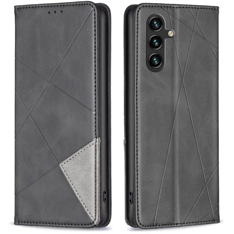 Чохол UniCase Geometric Pattern для Samsung Galaxy A15 (A155) - Black: фото 1 з 8