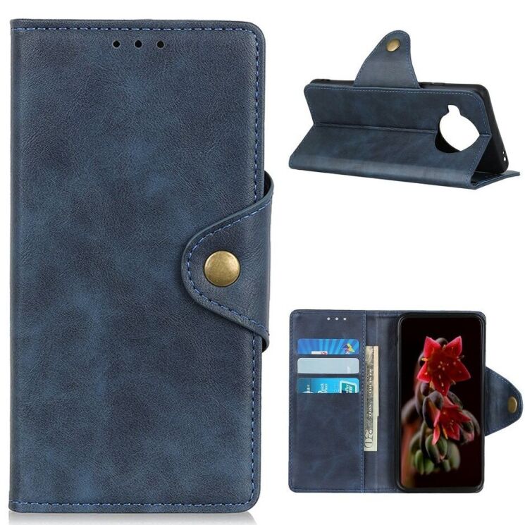 Чехол UniCase Vintage Wallet для Xiaomi Mi 10T Lite - Blue: фото 1 из 10