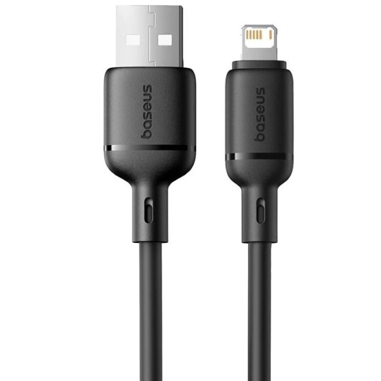 Кабель Baseus Silky Series USB to Lightning (2.4A, 1m) P1037770 - Black: фото 1 из 17