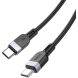 Кабель Hoco X109 Type-C to Type-C (60W, 3A, 1m) - Black (896461B). Фото 2 з 6