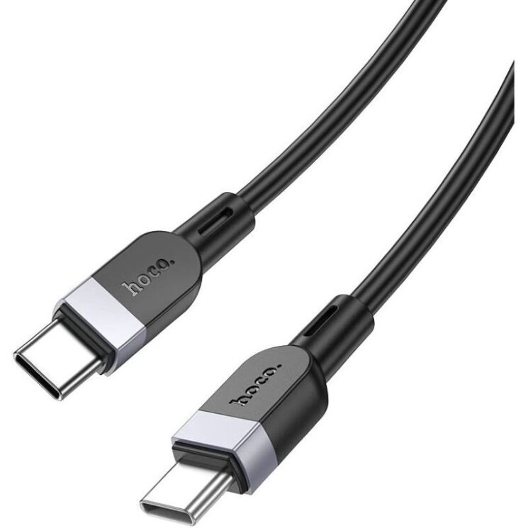Кабель Hoco X109 Type-C to Type-C (60W, 3A, 1m) - Black: фото 2 з 6