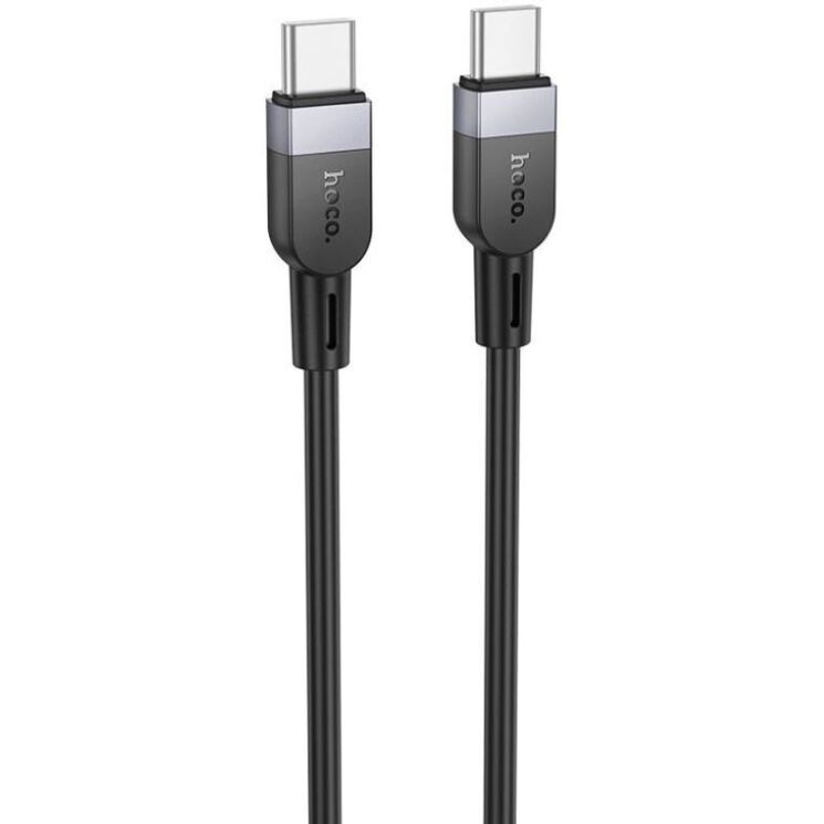 Кабель Hoco X109 Type-C to Type-C (60W, 3A, 1m) - Black: фото 1 з 6