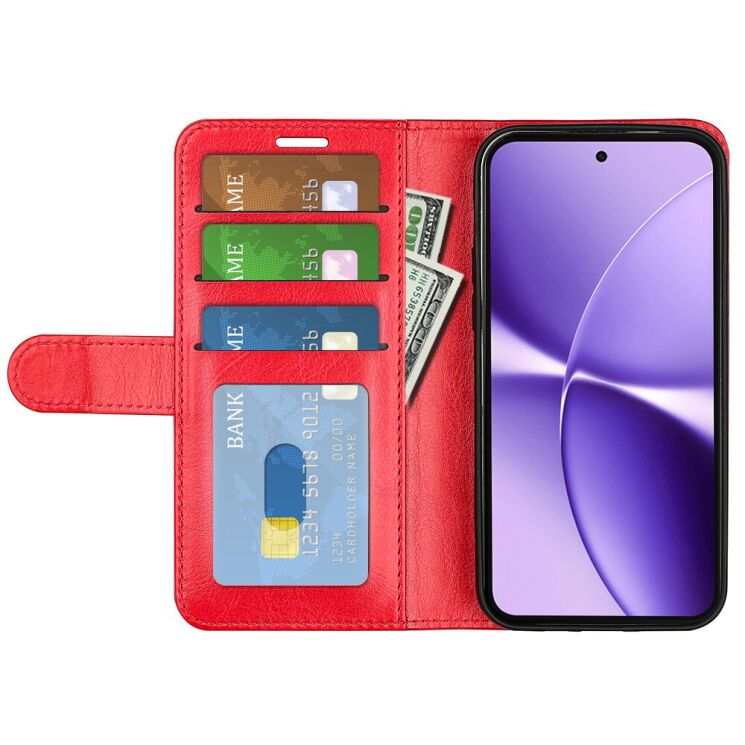 Класичний чохол-книжка Deexe Wallet Style для Xiaomi Poco X8 Pro Max - Red: фото 2 з 6